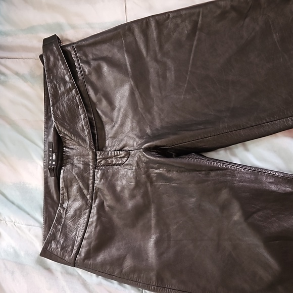 Theory Leather Lined Pants Size 6 - Picture 1 of 15